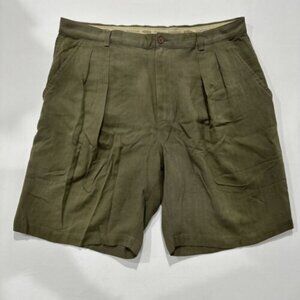 Tommy Bahama Green 100% Silk Pleated Front Golf Dress Short Size 38 Men's